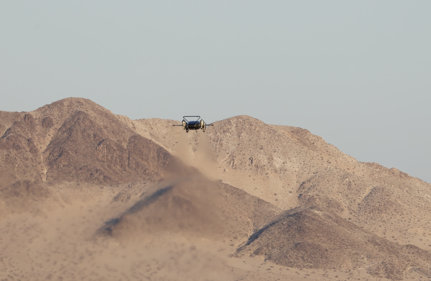 RAZOR P100 in high-speed forward flight over mountainous terrain